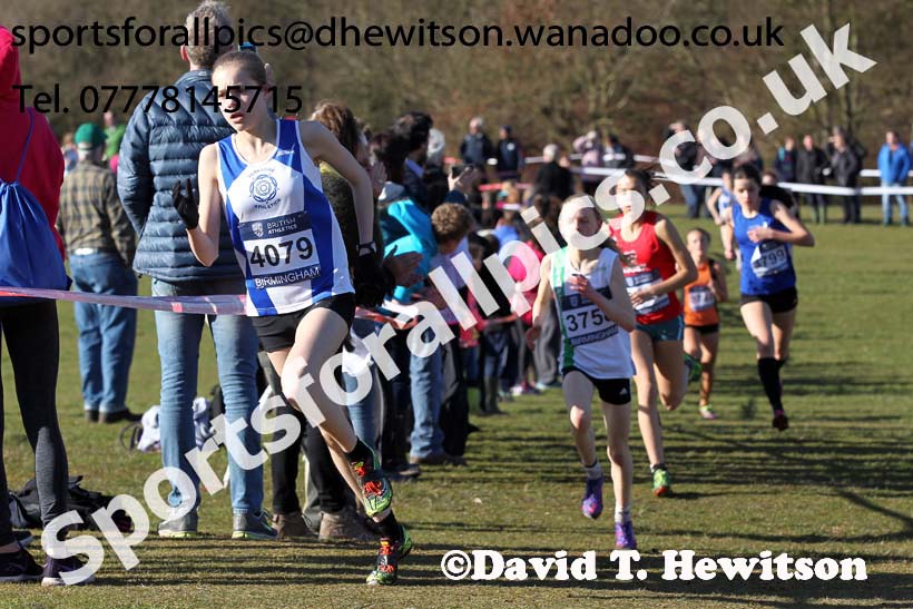 Girls under-15s Inter Counties Cross Country,  Cofton Park, Birmingham. Photo: David T. Hewitson/Sports for All Pics